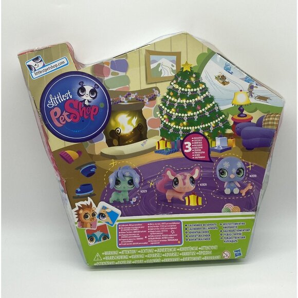 Littlest Pet Shop Advent Calendar 2828 Chinchilla 2829 Sheepdog 2823 Penguin NIB - Picture 4 of 7